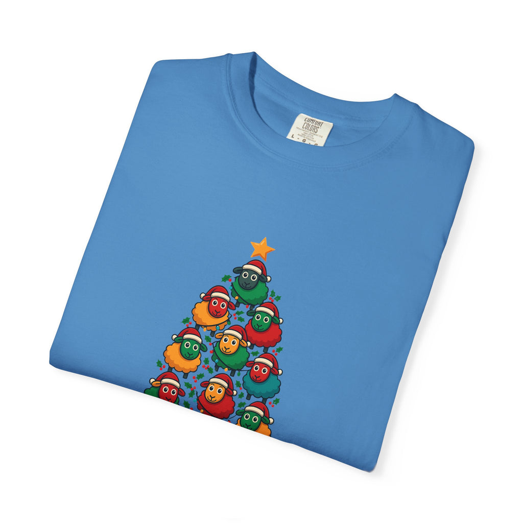 Christmas Tree Sheep Graphic T-Shirt