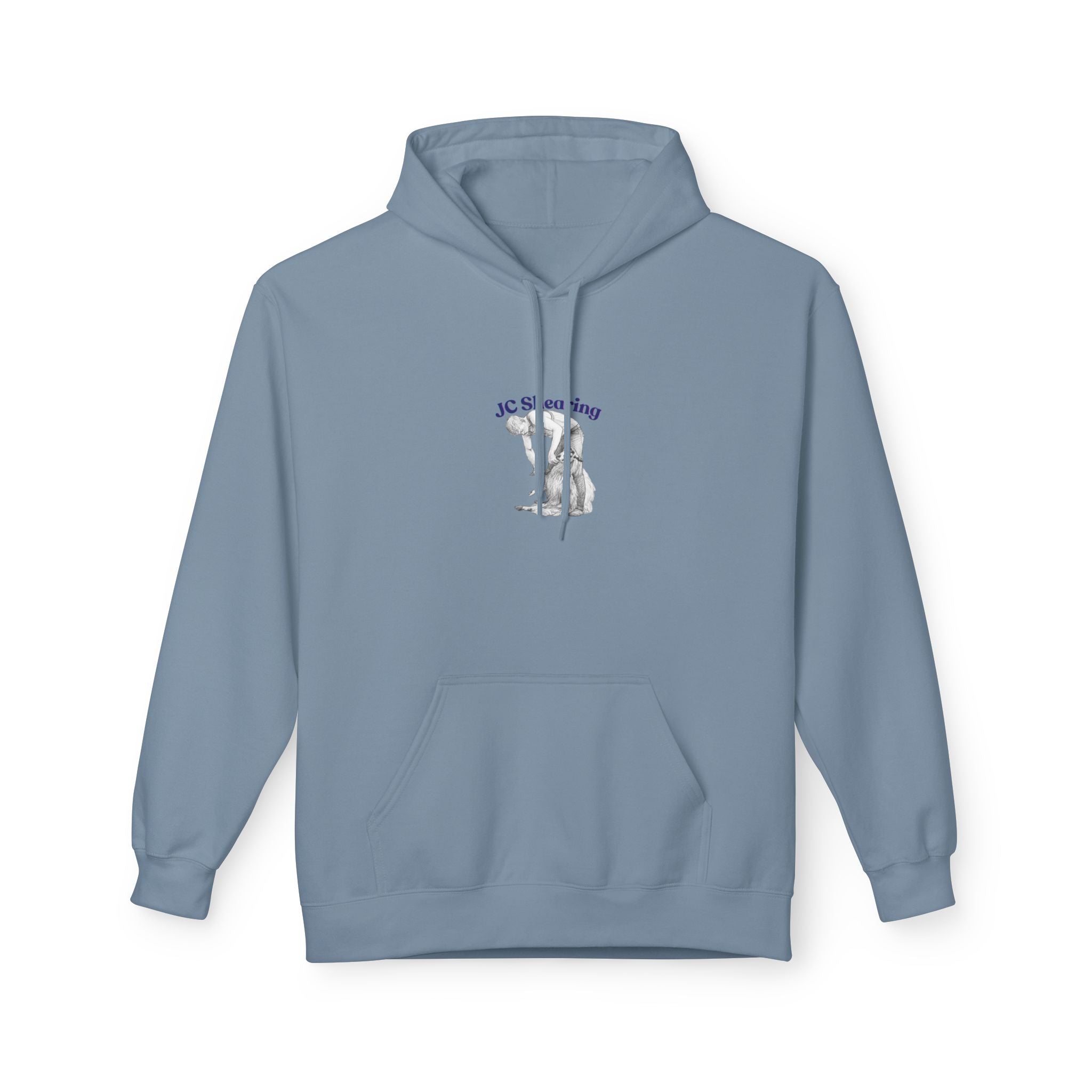 Hoodie — 'JC Is My King' Cat Graphic Minimalist Fleece Hoodie