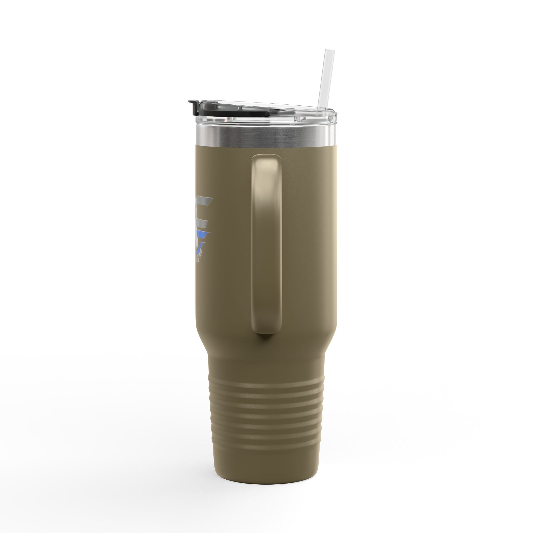40oz Insulated Travel Mug — "JC Shearing" Sheep Grooming Design