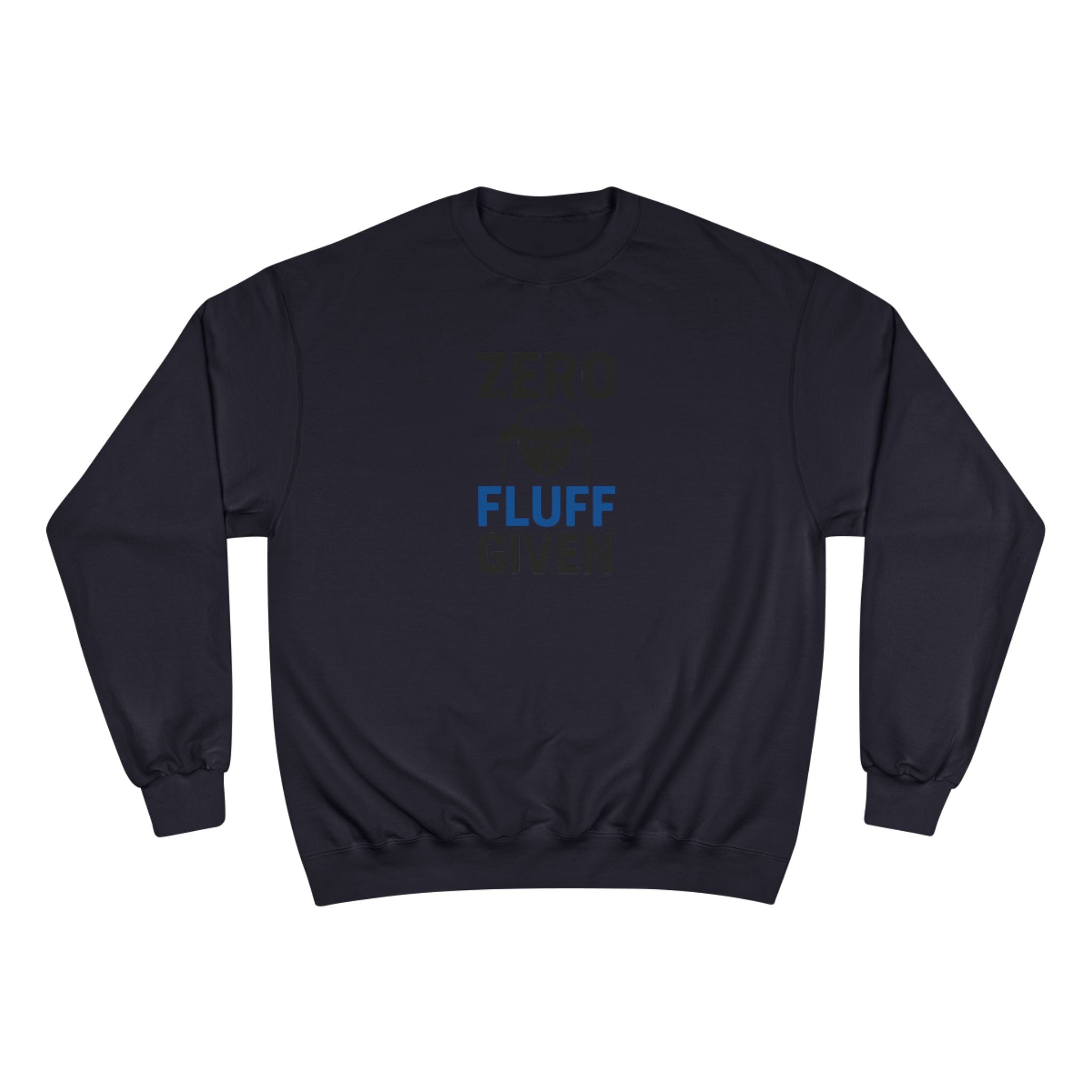 Zero Fluff Given Sweatshirt — Funny Sheep Graphic Crewneck