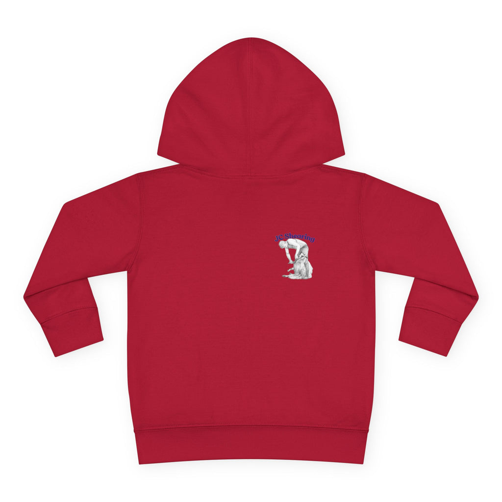 Toddler Hoodie — Cute Farm Tractor with Puppy & Sheep Kids Pullover