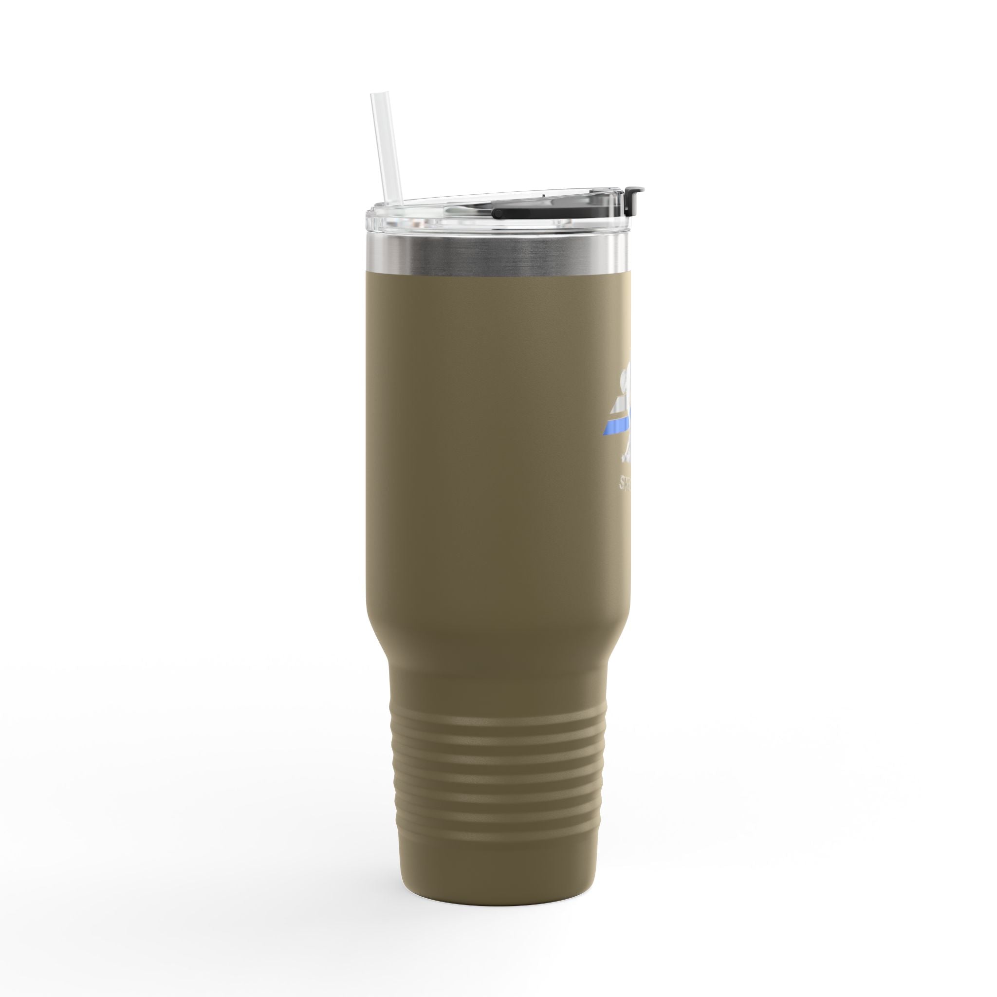 40oz Insulated Travel Mug — "JC Shearing" Sheep Grooming Design