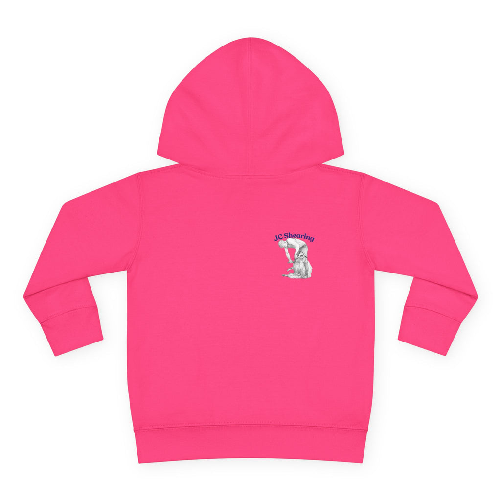 Toddler Hoodie — Cute Farm Tractor with Puppy & Sheep Kids Pullover