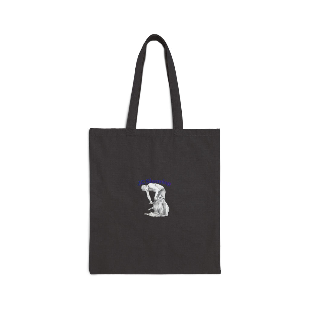 Canvas Tote Bag — 'Say Hi to Perky' Farm Animal Eco Grocery Tote