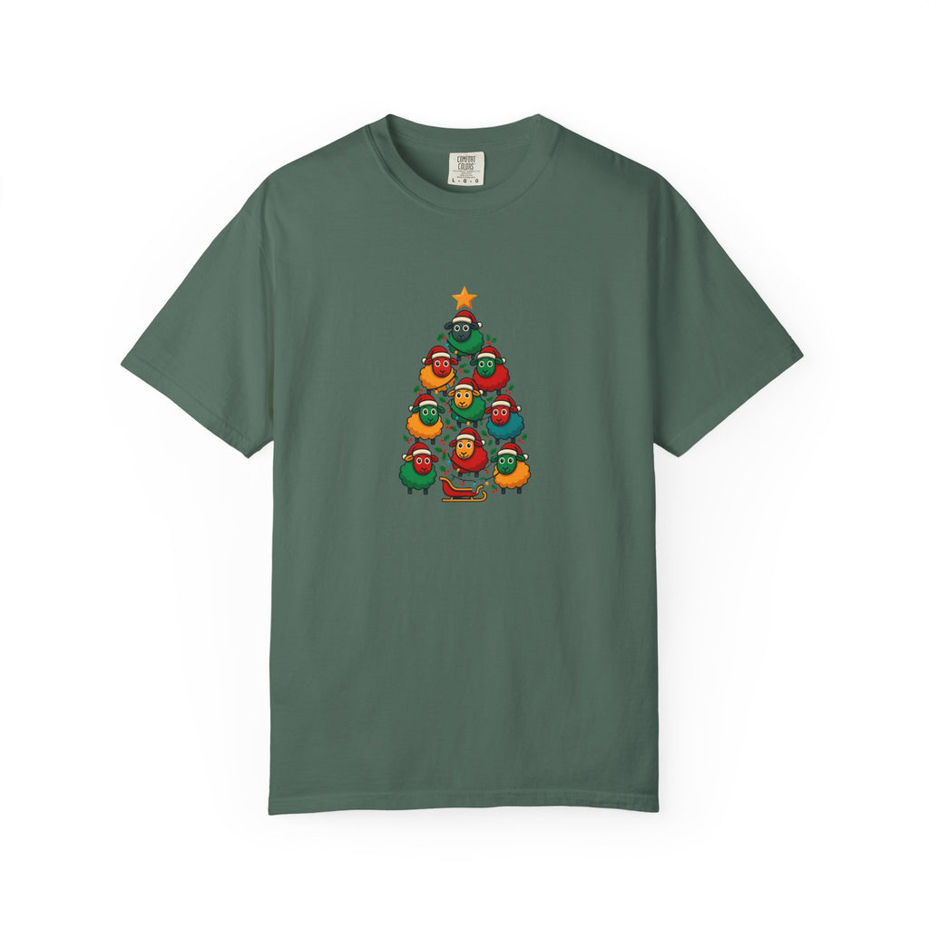 Christmas Tree Sheep Graphic T-Shirt