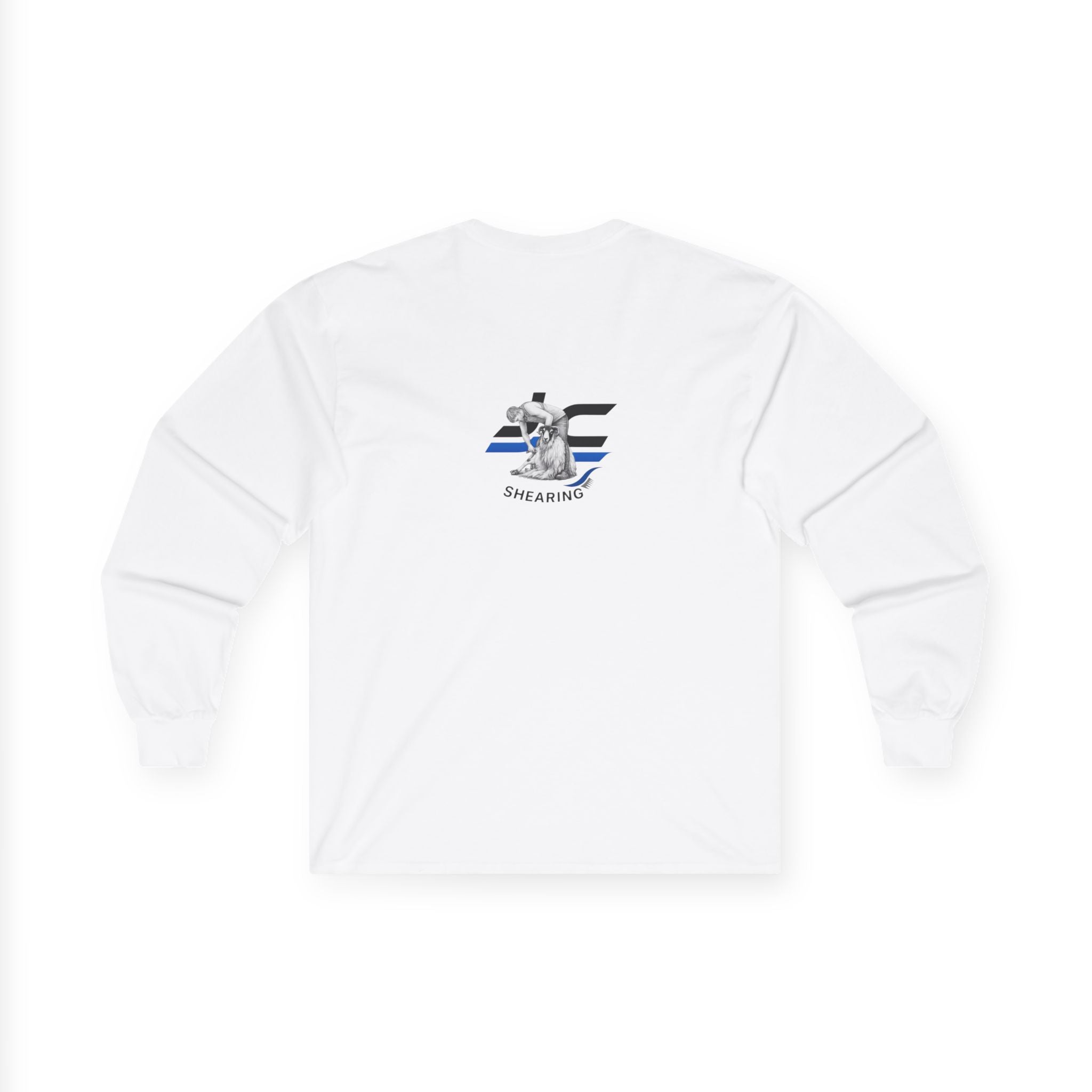 Long Sleeve Tee — Christmas Sheep Tree Graphic Holiday Shirt