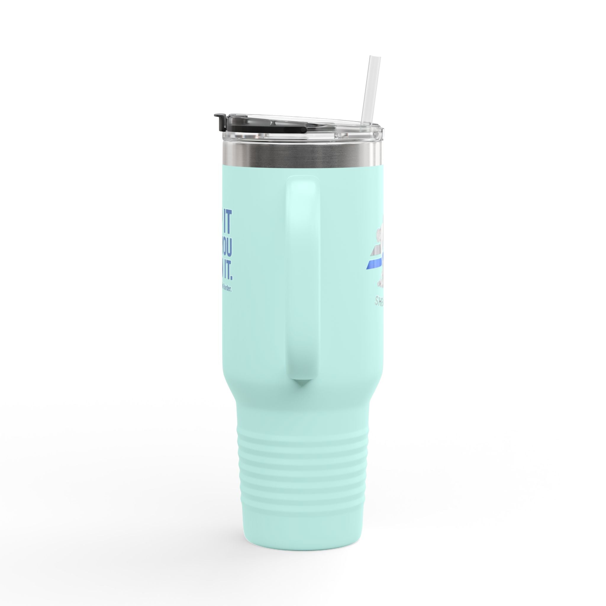 40oz Insulated Travel Mug — "Clip It Like You Mean It" Stainless Steel Tumbler