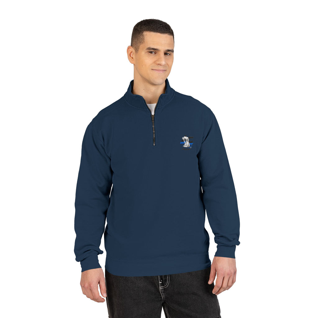 Rescue K9 Thin Blue Line Quarter-Zip Sweatshirt