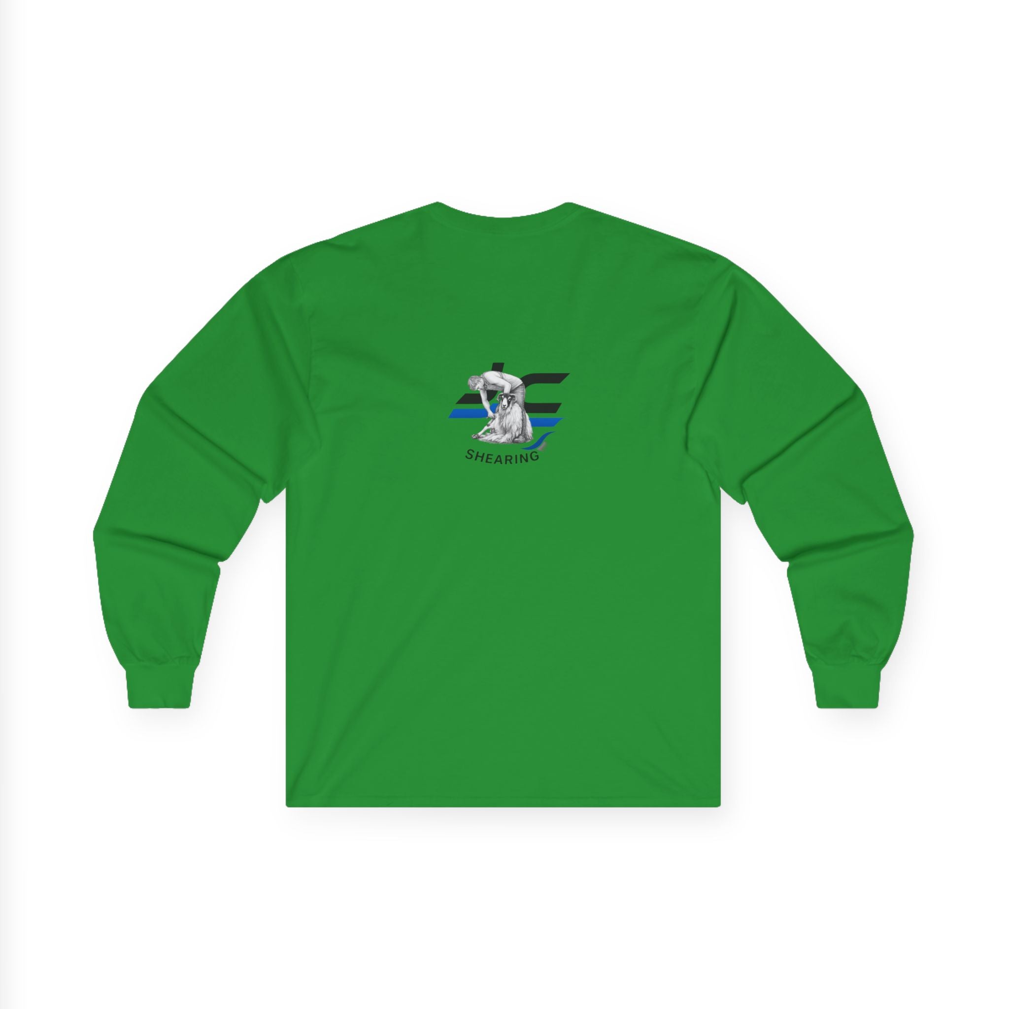 Long Sleeve Tee — Christmas Sheep Tree Graphic Holiday Shirt