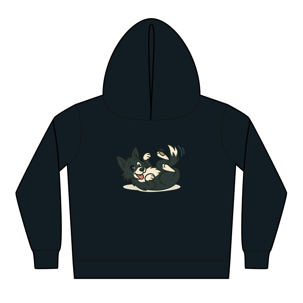 Toddler Hoodie — Cute Red Car Cartoon with 'What kind of cars do sheep drive?' Graphic