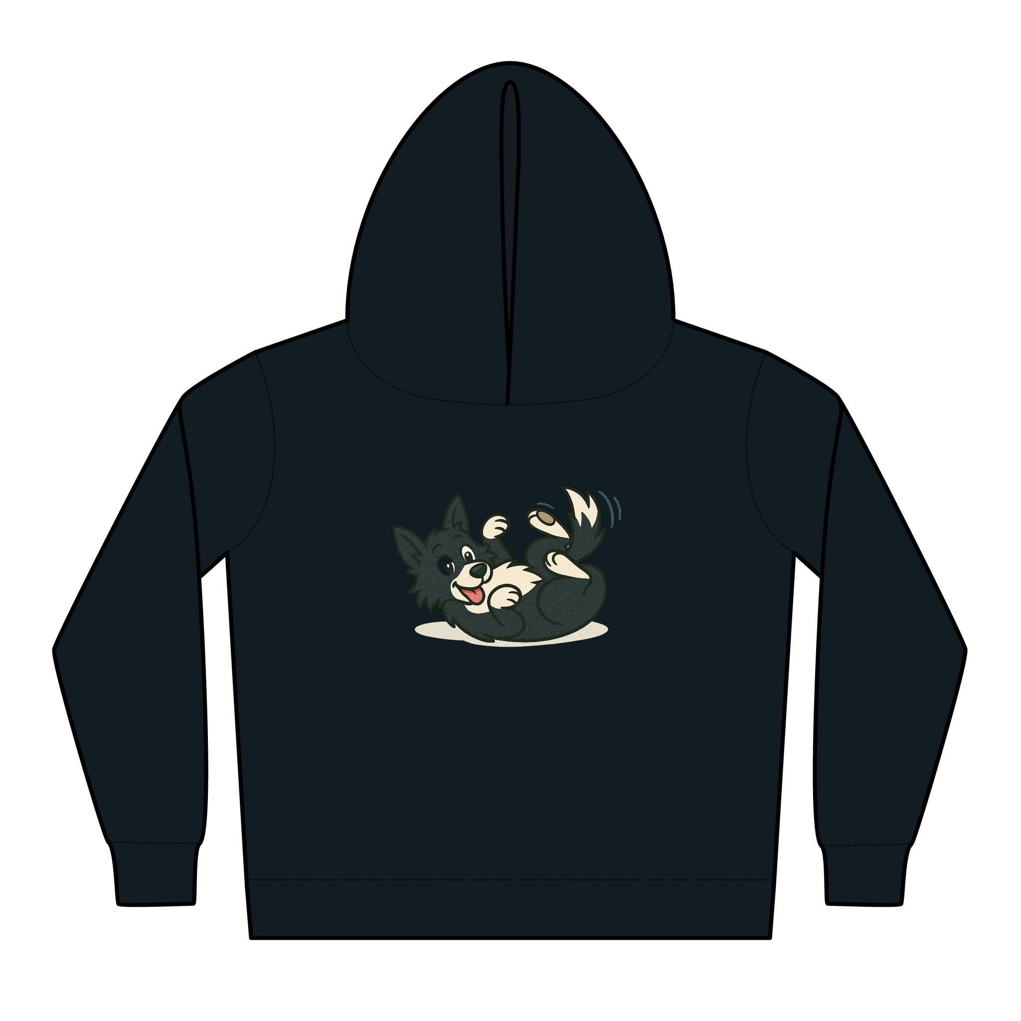 Toddler Hoodie — Cute Red Car Cartoon with 'What kind of cars do sheep drive?' Graphic