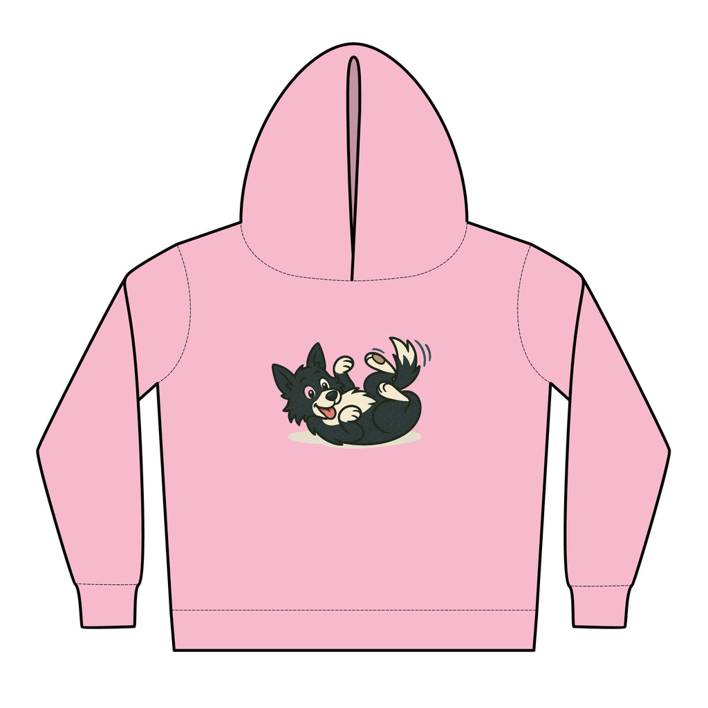 Toddler Hoodie — Cute Red Car Cartoon with 'What kind of cars do sheep drive?' Graphic