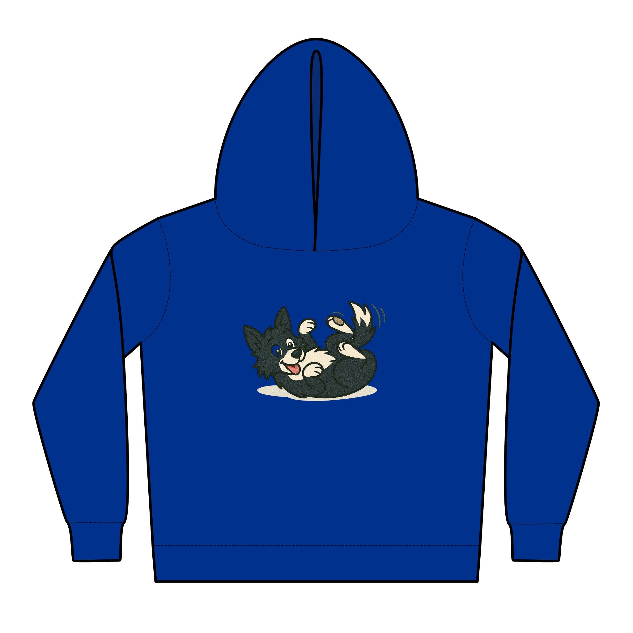 Toddler Hoodie — Cute Red Car Cartoon with 'What kind of cars do sheep drive?' Graphic