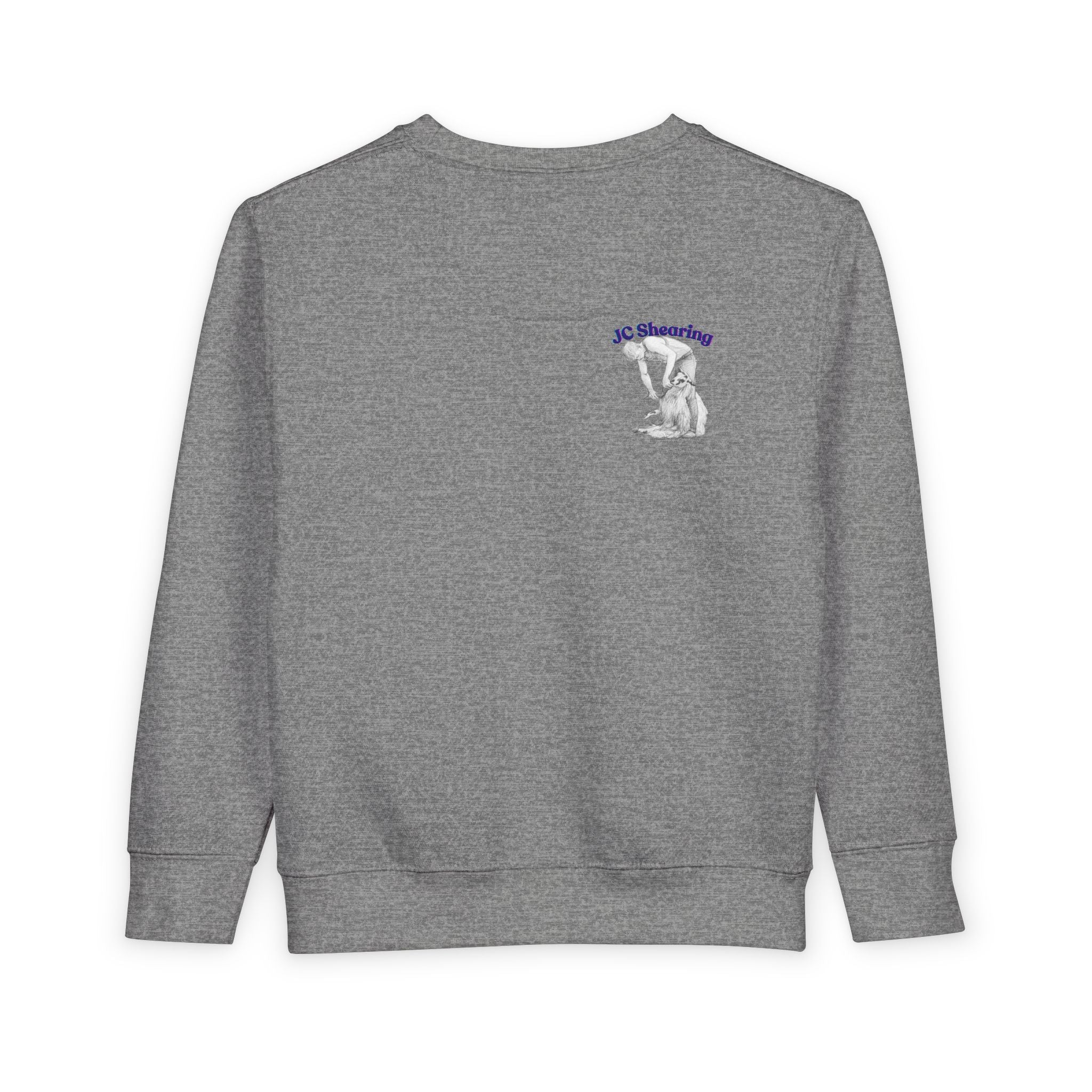 Say Hi to Perky Toddler Sweatshirt — Cute Sheep & Border Collie Kids Pullover