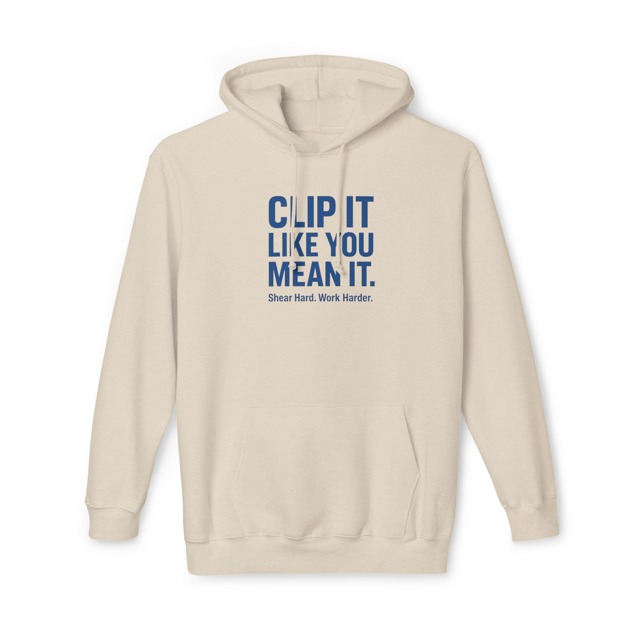 Hoodie — "Clip It Like You Mean It" Motivational Barber Hoodie