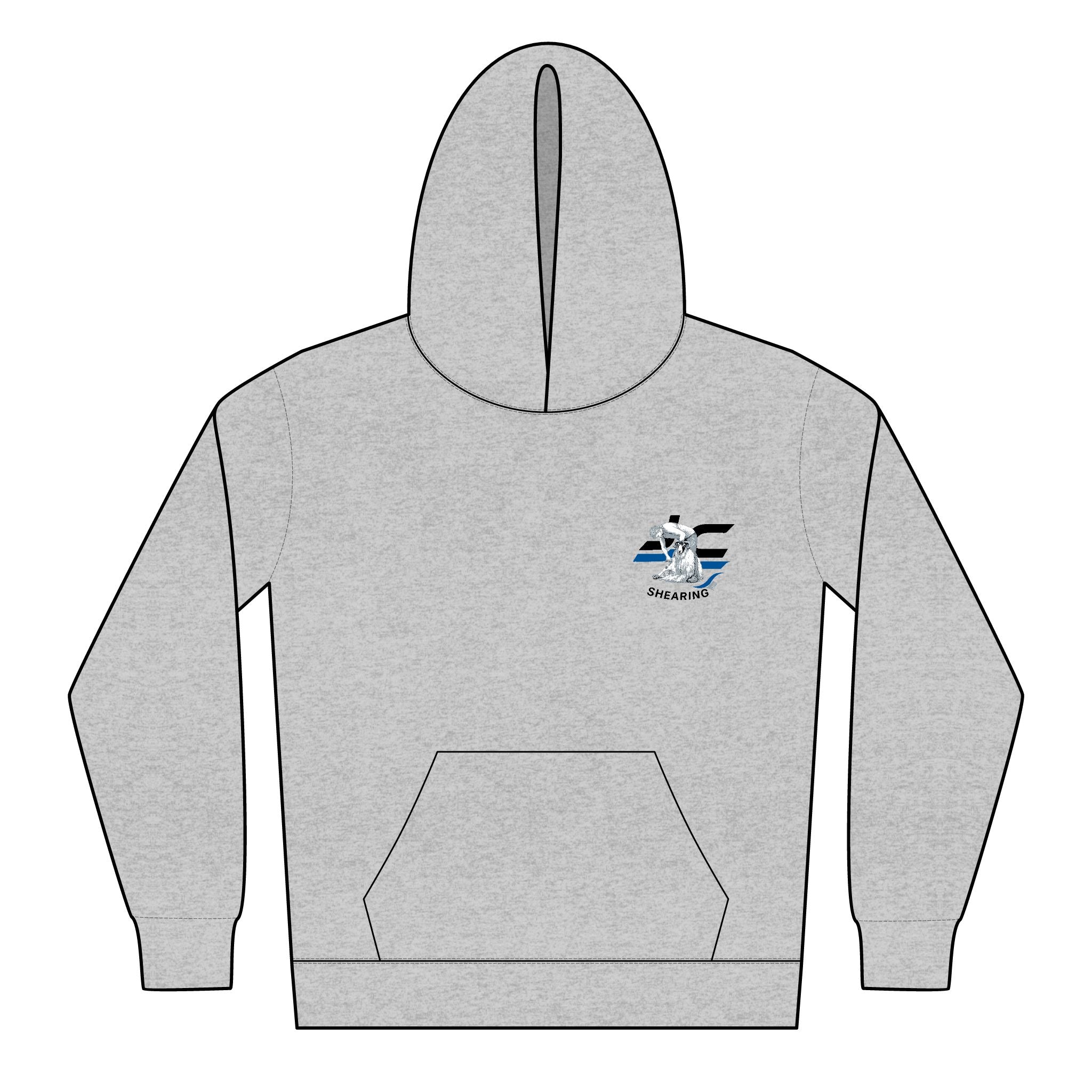 Youth Surf Shark Hoodie - Cute Surfing Shark Graphic Kids Pullover
