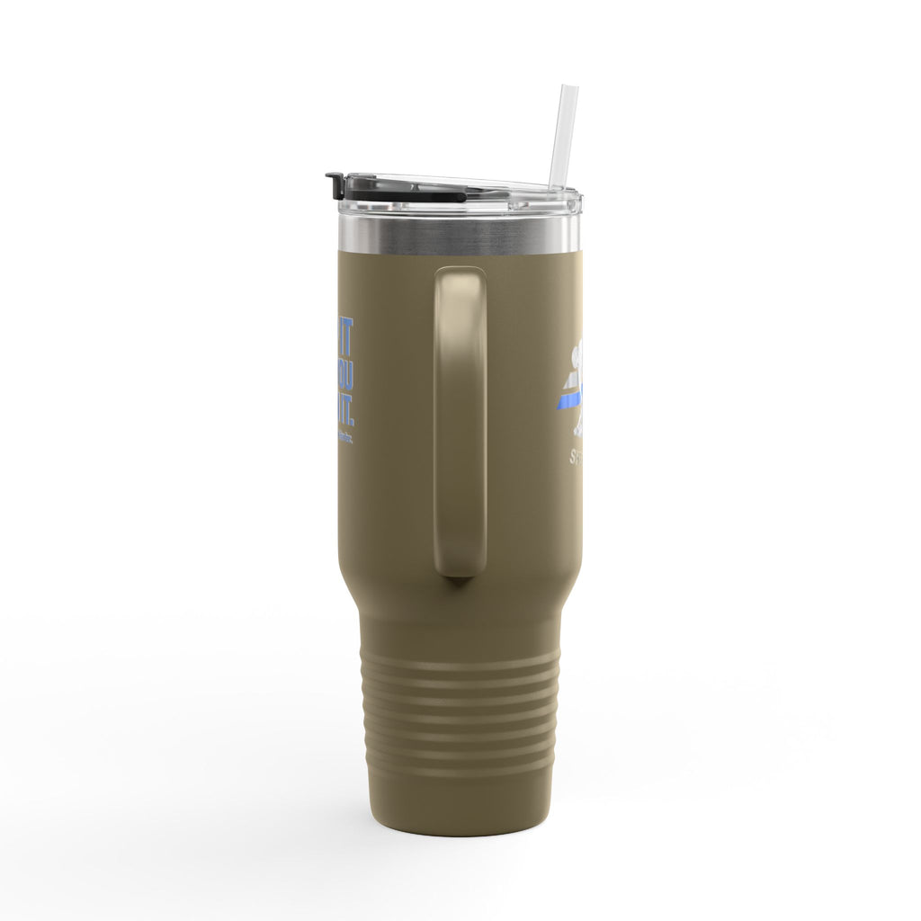 40oz Insulated Travel Mug — "Clip It Like You Mean It" Stainless Steel Tumbler