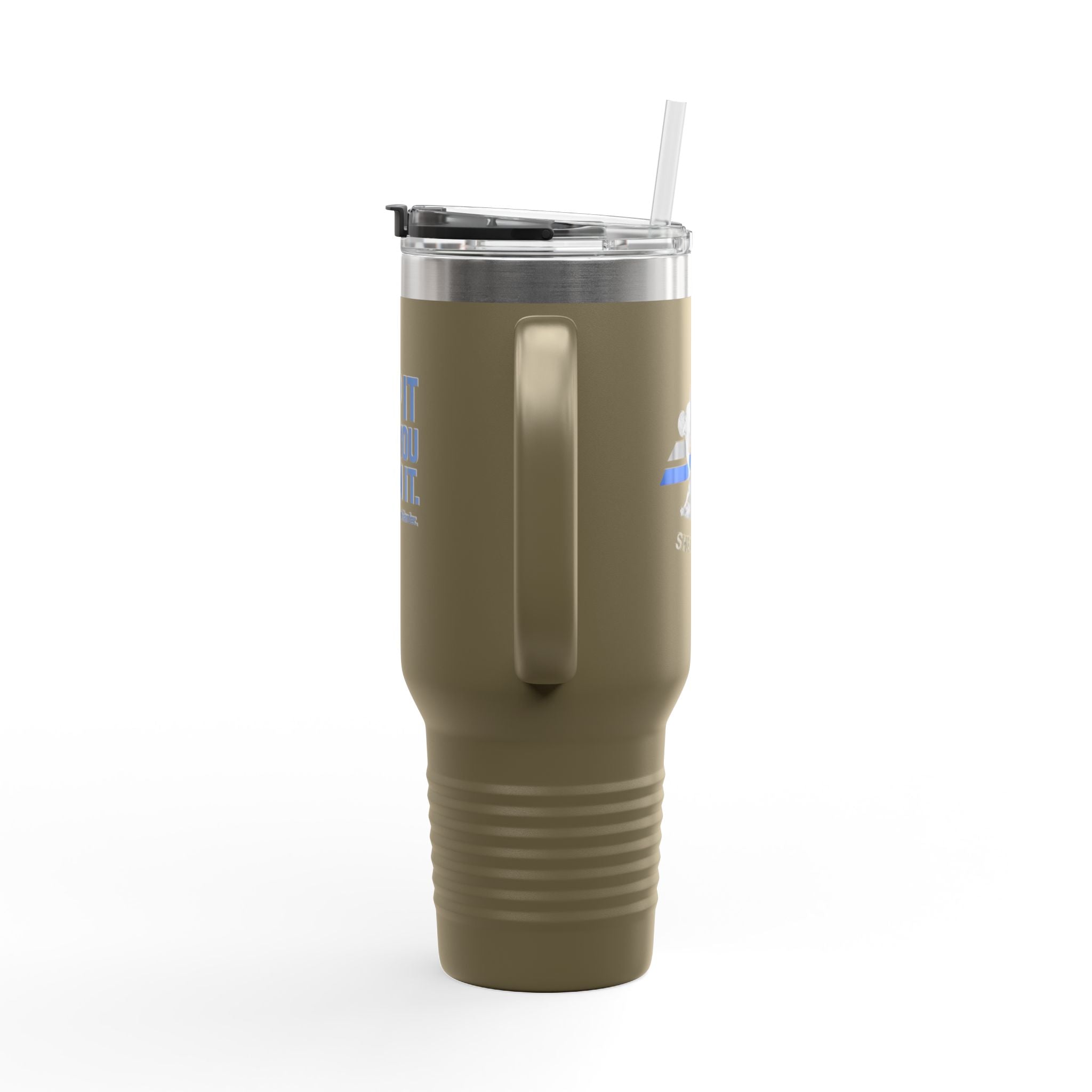 40oz Insulated Travel Mug — "Clip It Like You Mean It" Stainless Steel Tumbler