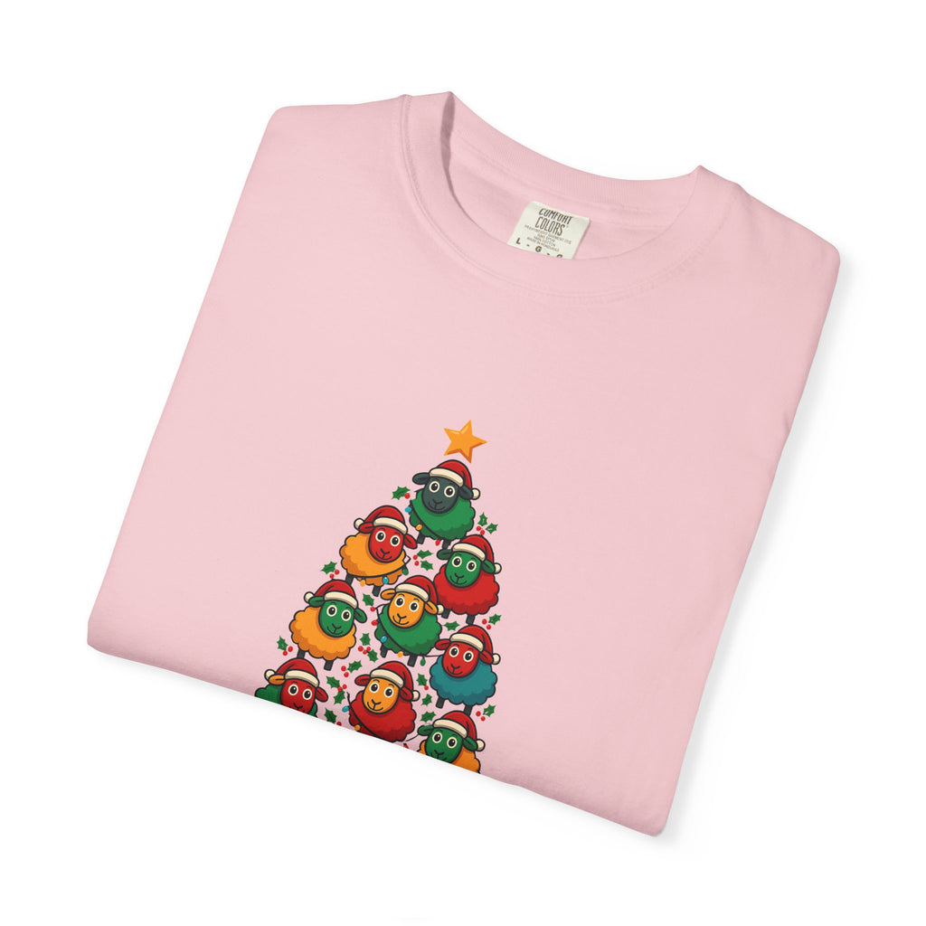 Christmas Tree Sheep Graphic T-Shirt