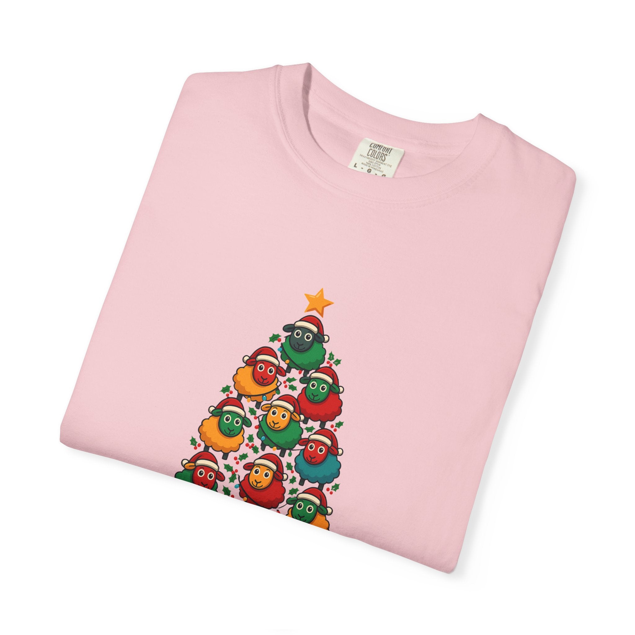 Christmas Tree Sheep Graphic T-Shirt