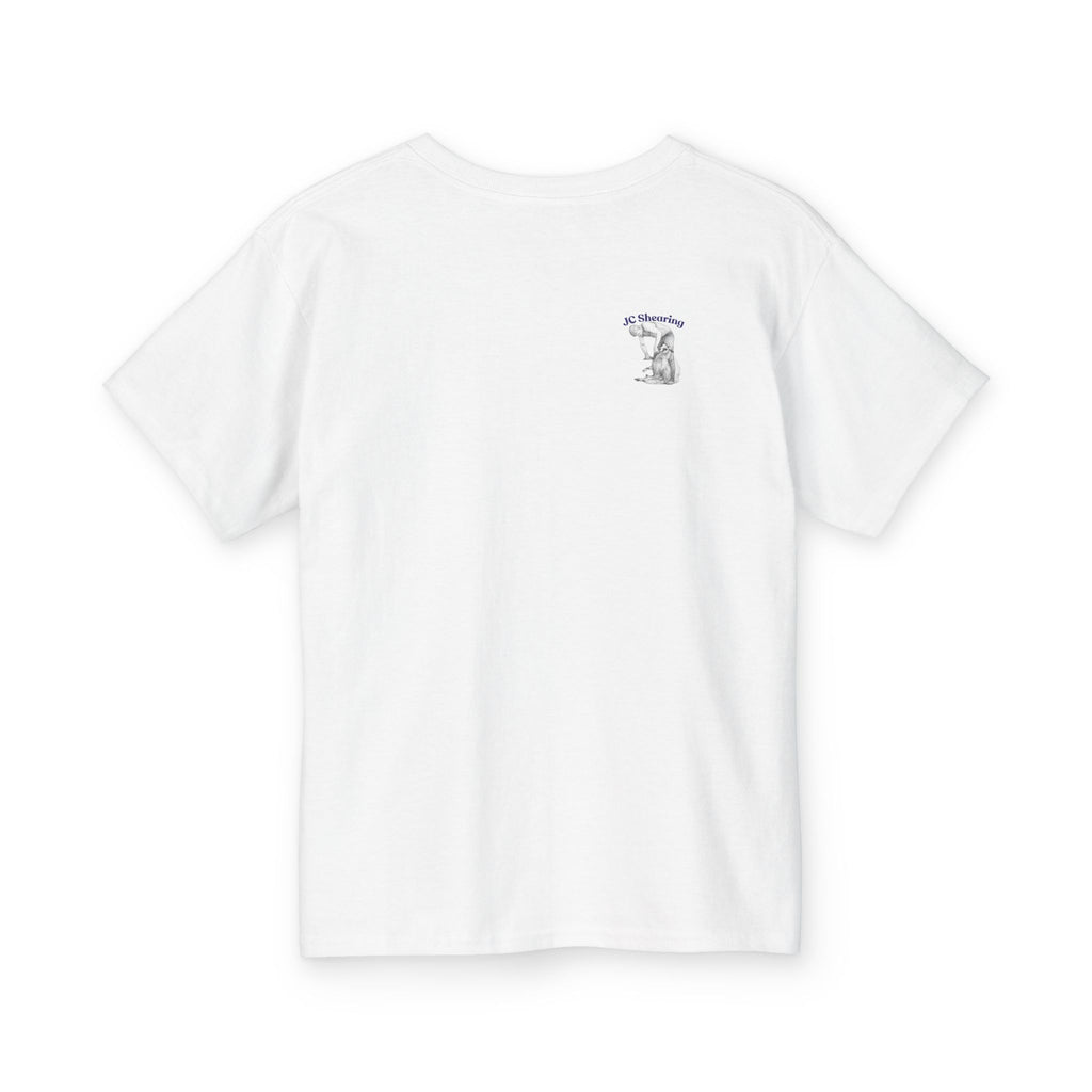 Kids T‑Shirt — Vintage Kids Playing with Dog Cute Retro Illustration Tee