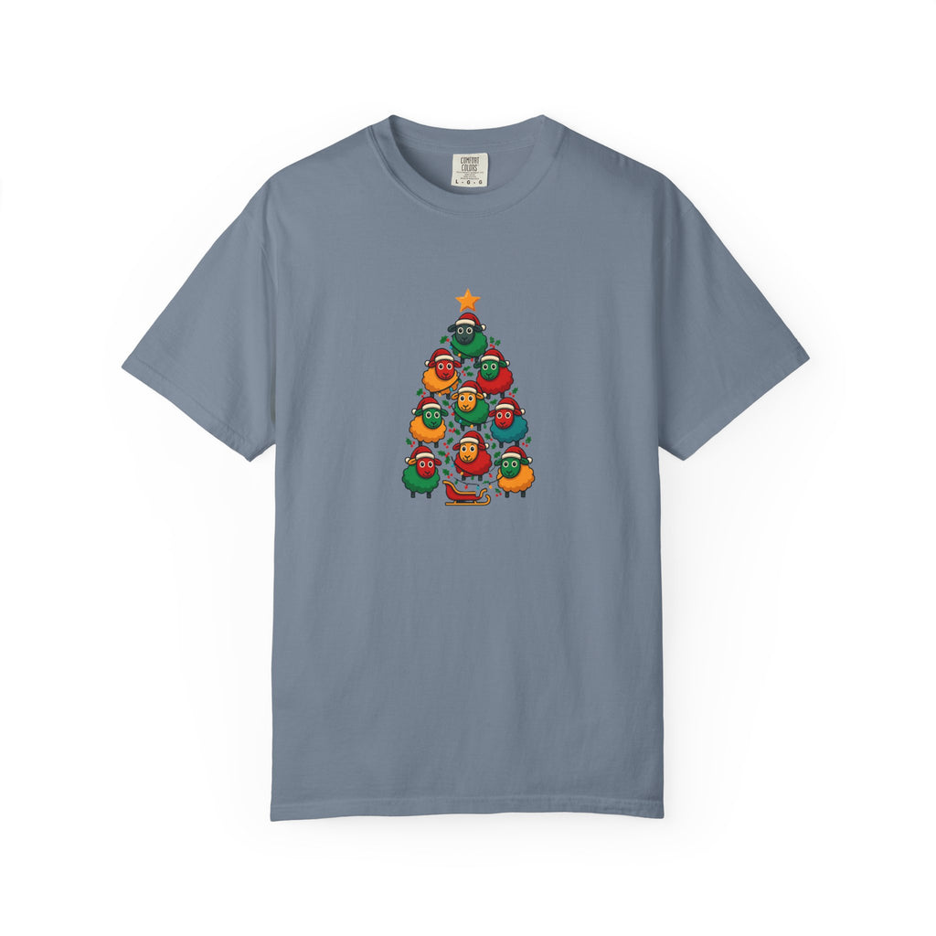 Christmas Tree Sheep Graphic T-Shirt