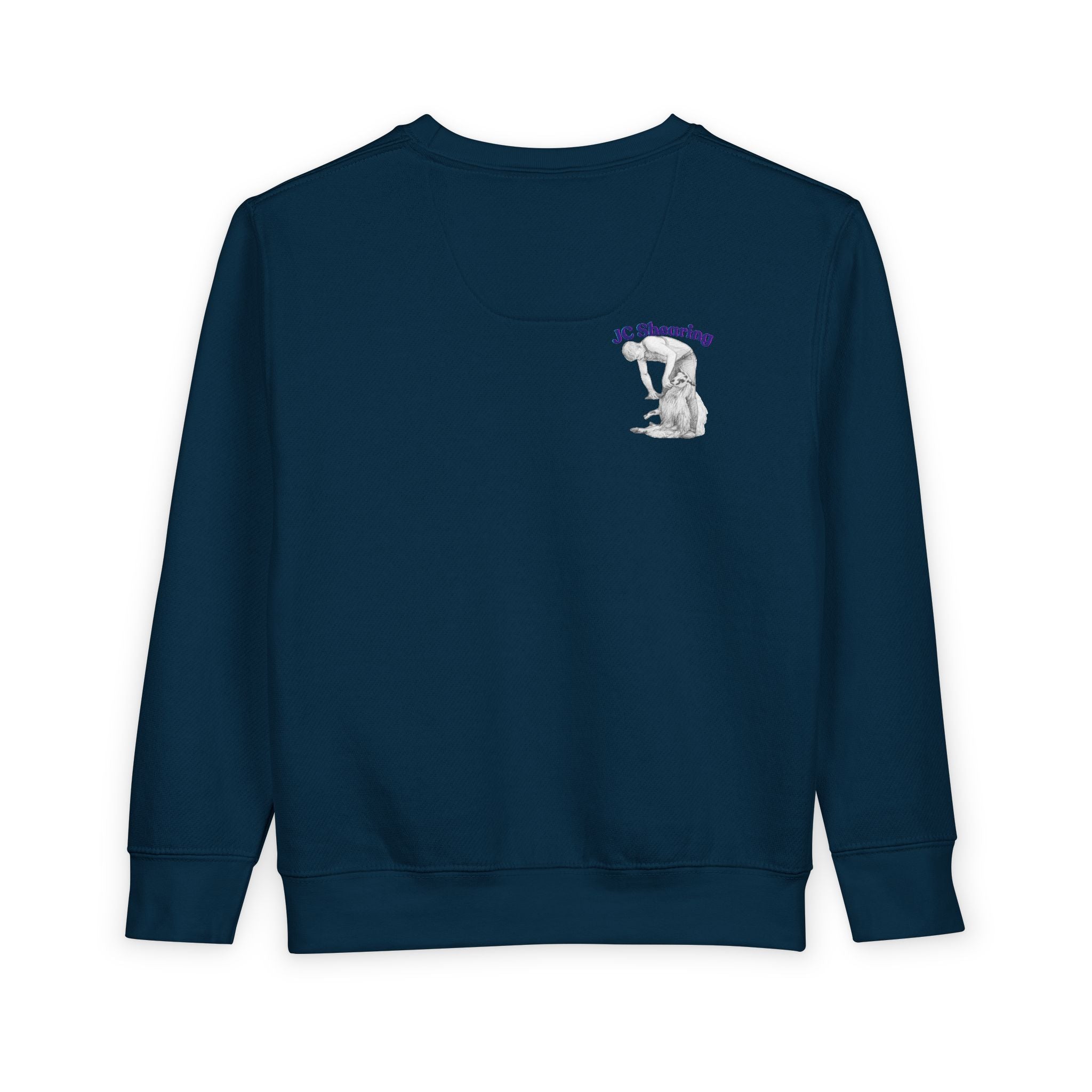 Say Hi to Perky Toddler Sweatshirt — Cute Sheep & Border Collie Kids Pullover