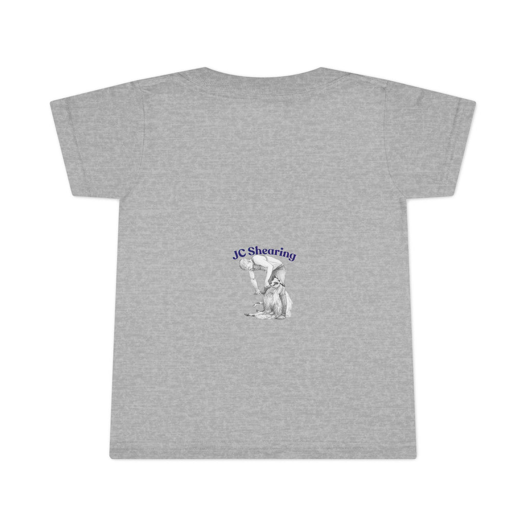 Toddler T-Shirt — "Say Hi to Perky" Cute Pastel Farm Animal Tee