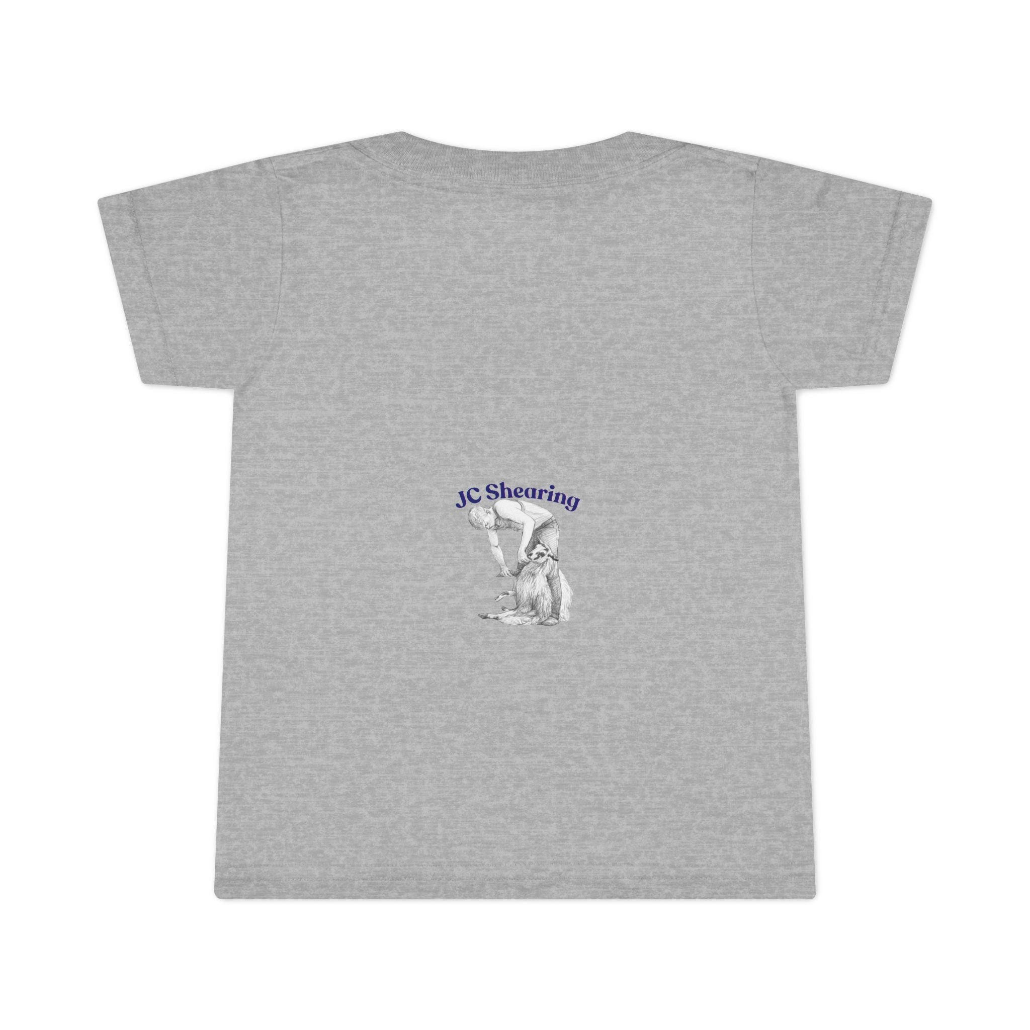 Toddler T-Shirt — "Say Hi to Perky" Cute Pastel Farm Animal Tee