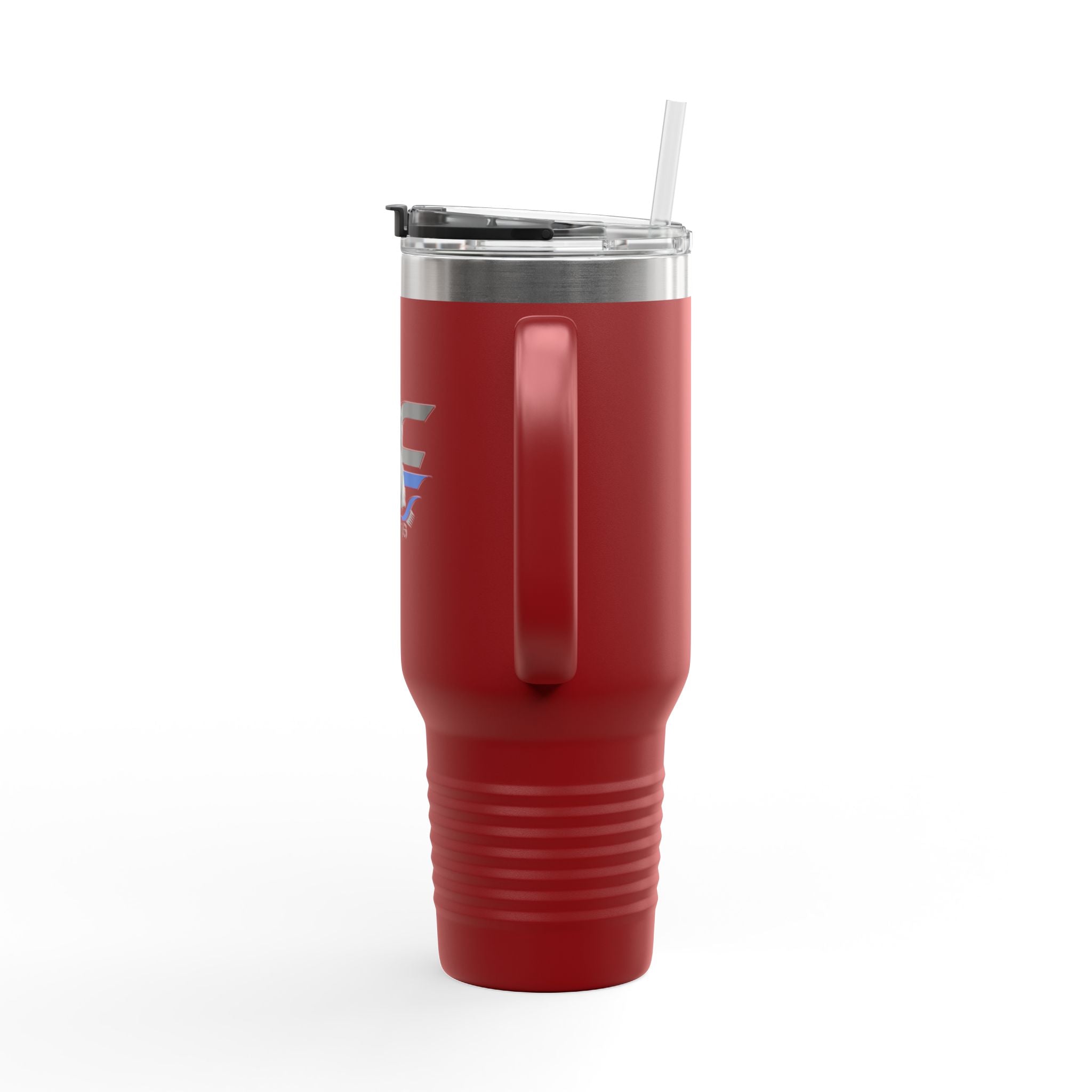 40oz Insulated Travel Mug — "JC Shearing" Sheep Grooming Design