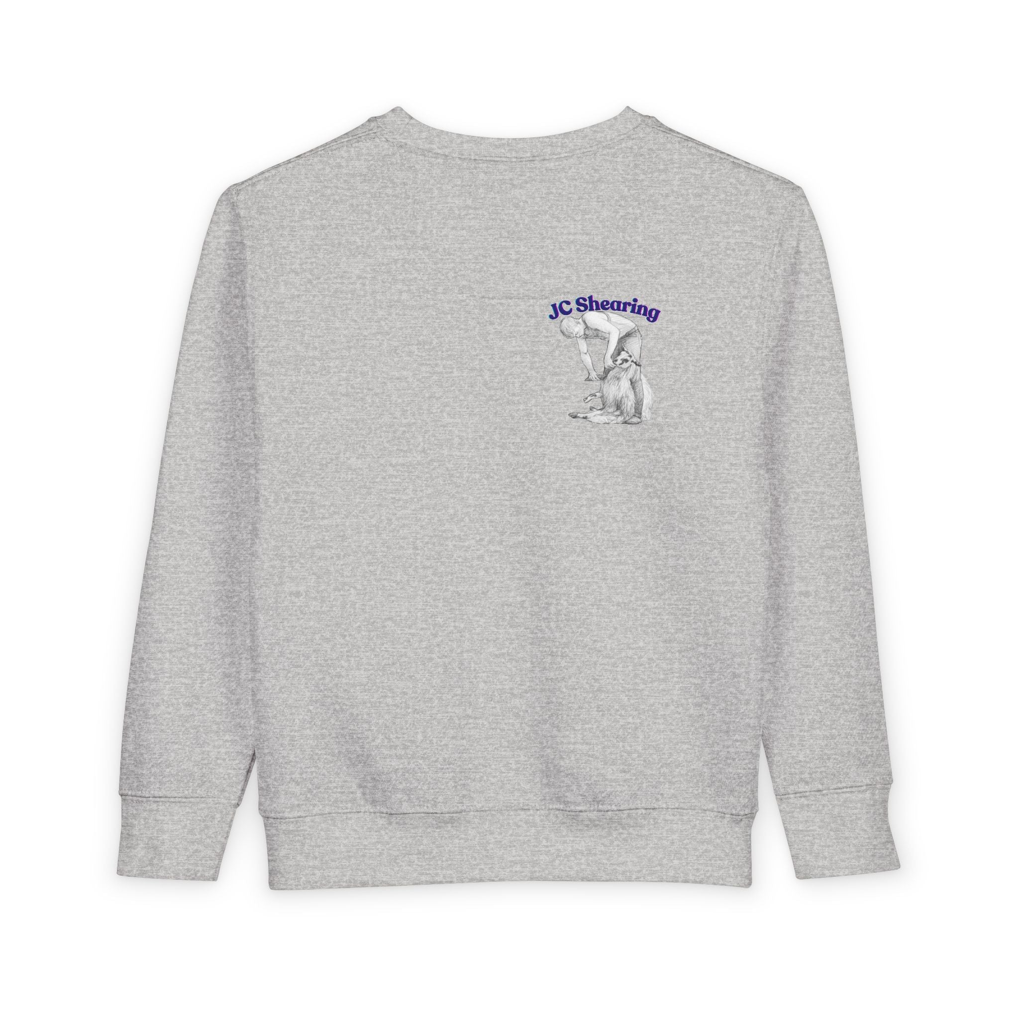 Toddler Sweatshirt — Cute Farm Tractor Crewneck with Puppy & Sheep Graphic