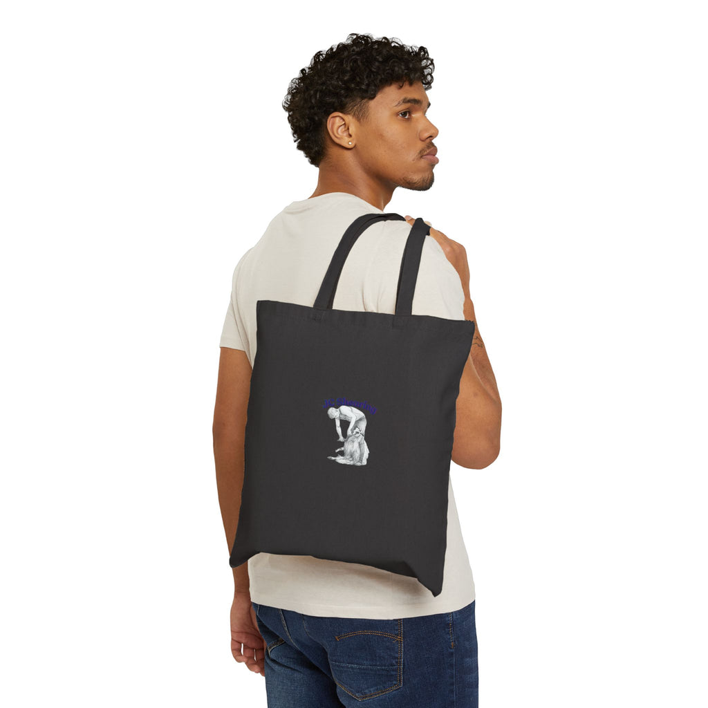 Canvas Tote Bag — 'Say Hi to Perky' Farm Animal Eco Grocery Tote