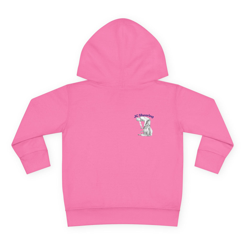 Toddler Hoodie — Cute Farm Tractor with Puppy & Sheep Kids Pullover