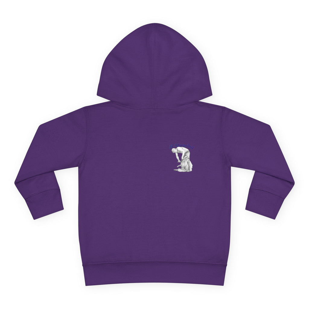 Toddler Hoodie — Cute Farm Tractor with Puppy & Sheep Kids Pullover