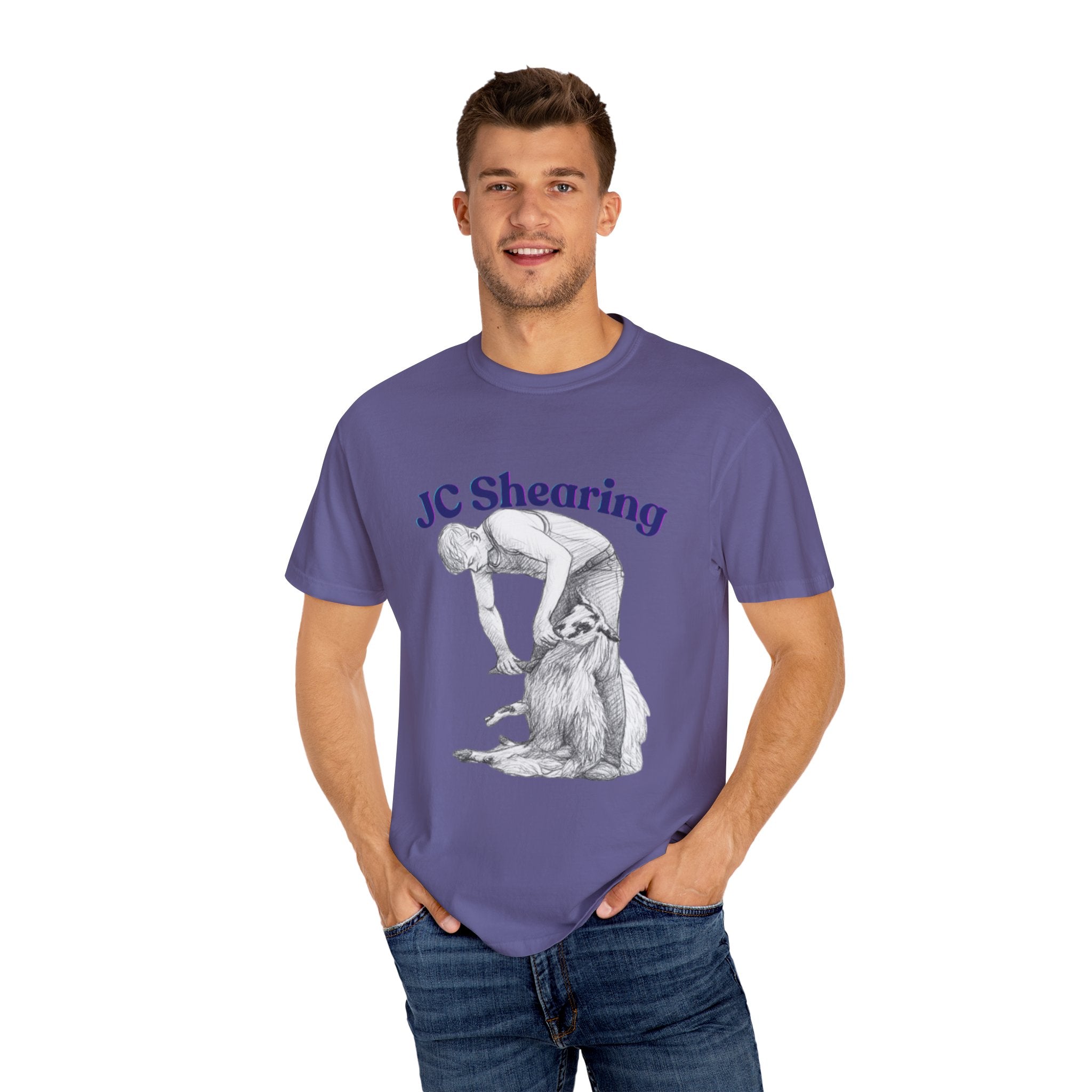 JC Monogram Chest Logo T-Shirt — Minimalist White Graphic Tee