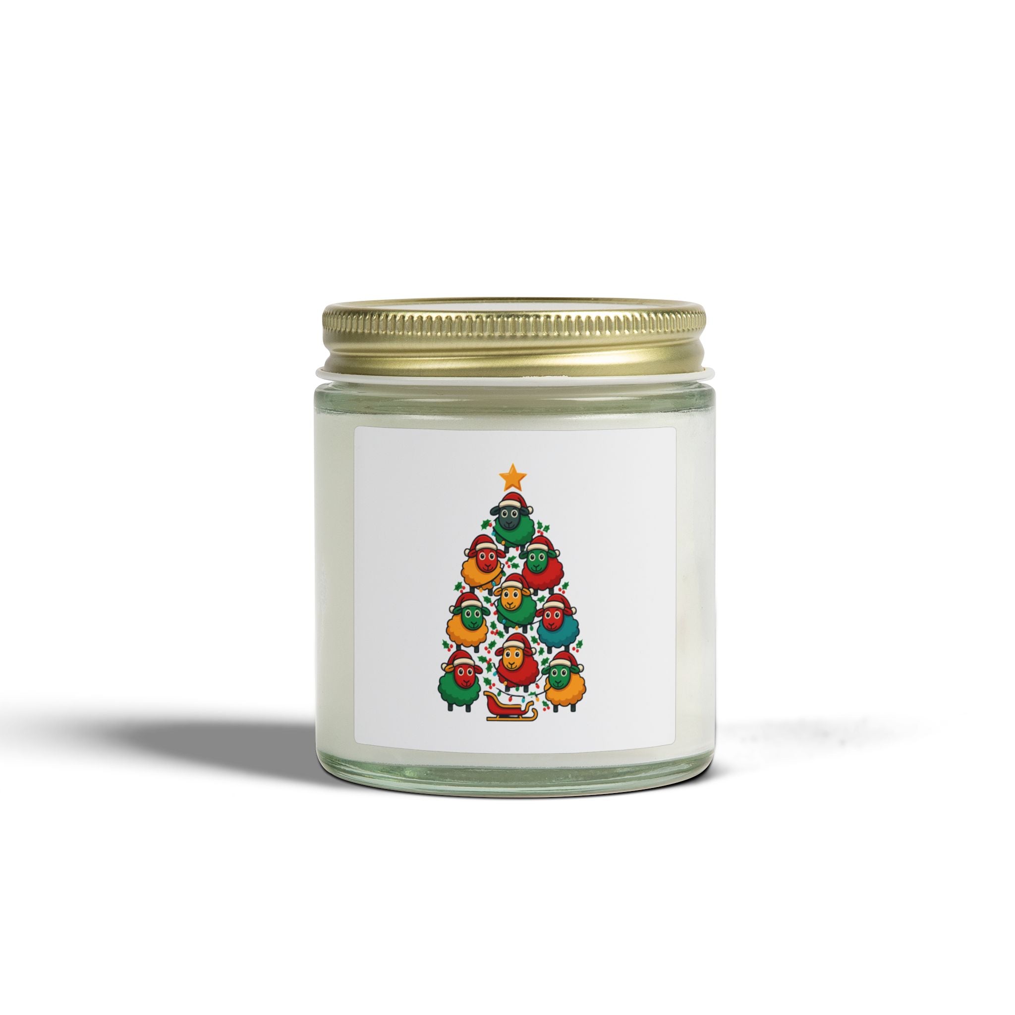 Holiday Tree Candle — Coconut Apricot Scented Jar (4oz & 9oz)