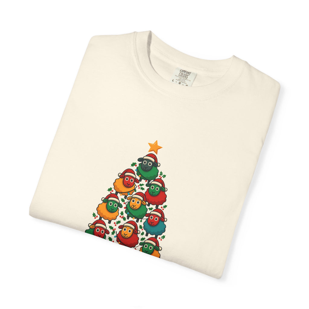 Christmas Tree Sheep Graphic T-Shirt