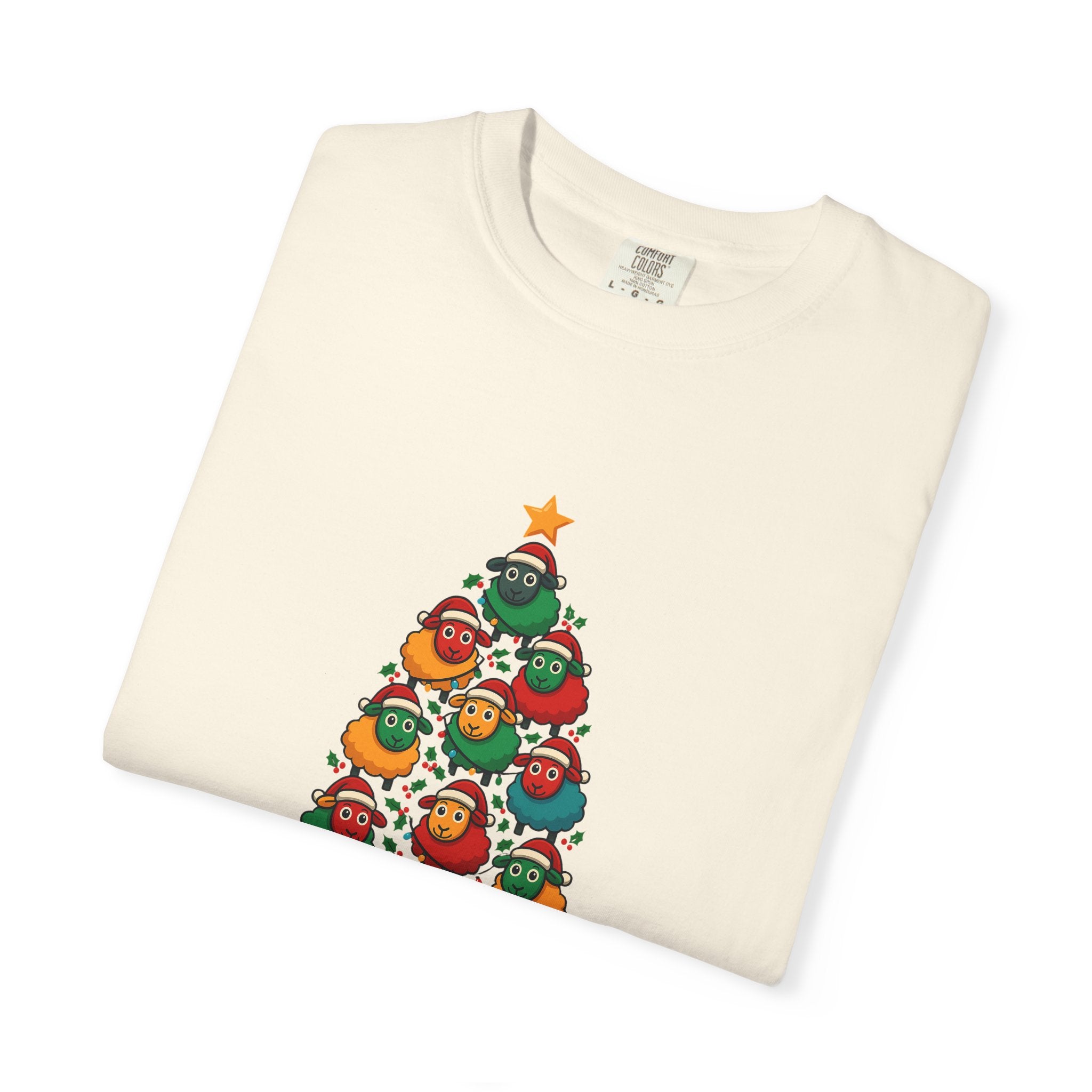 Christmas Tree Sheep Graphic T-Shirt
