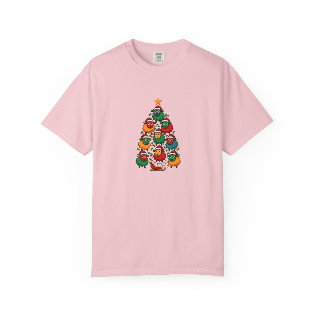 Christmas Tree Sheep Graphic T-Shirt