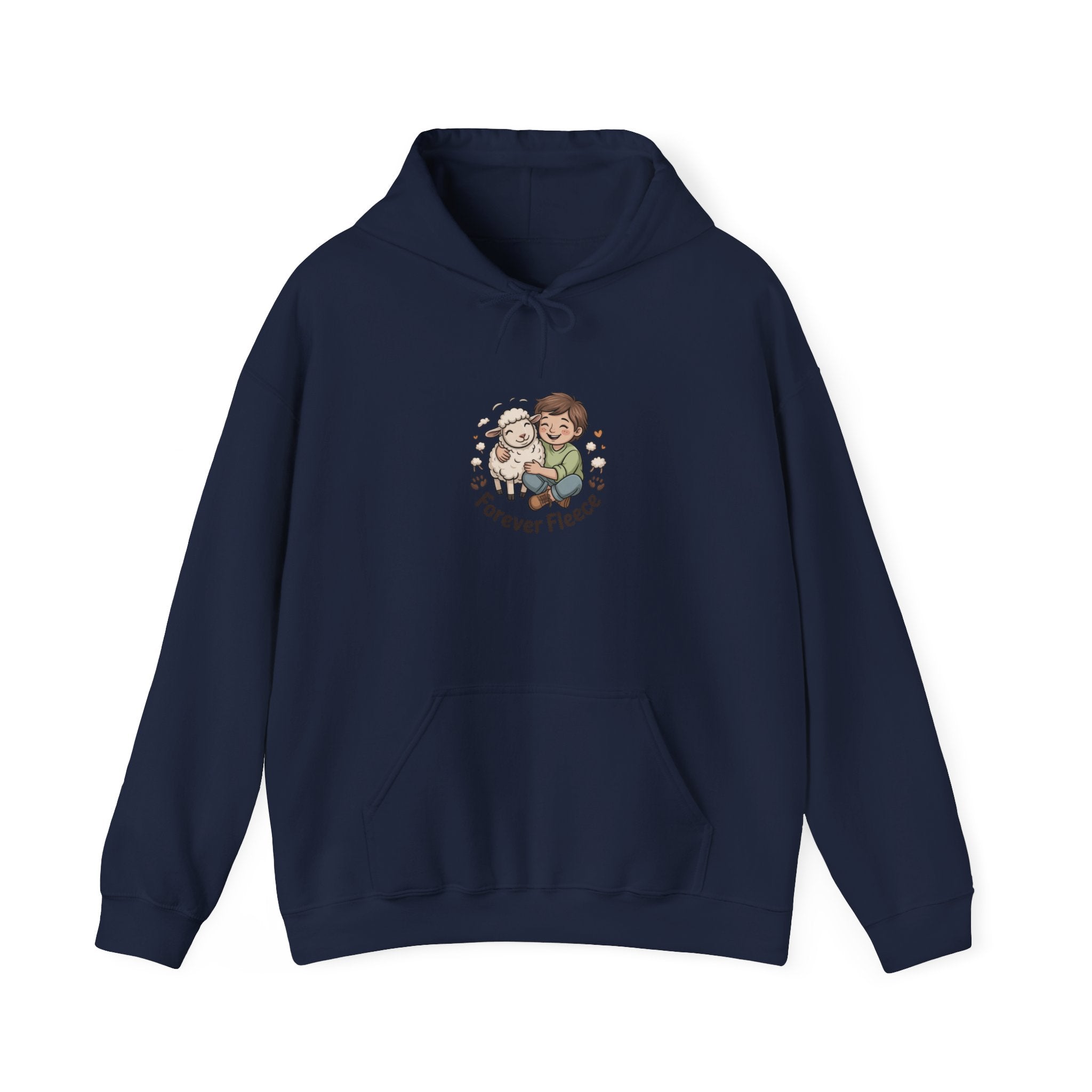 Forever Fleece Senior Sheep Hoodie | matching dog human shirt, paw prints