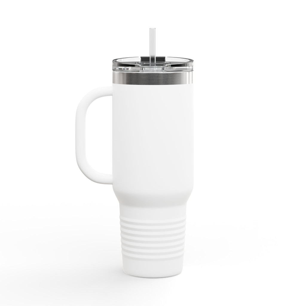 40oz Insulated Travel Mug — "JC Shearing" Sheep Grooming Design