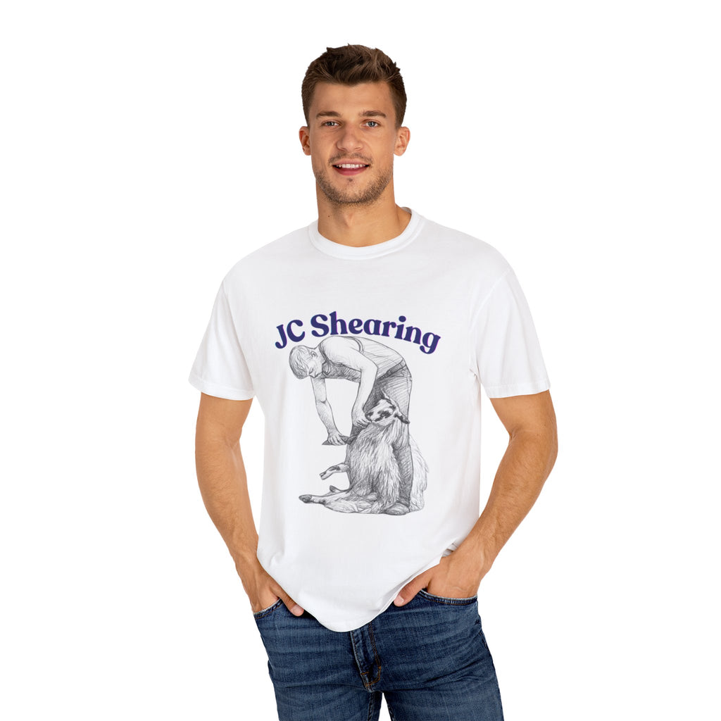 JC Monogram Chest Logo T-Shirt — Minimalist White Graphic Tee