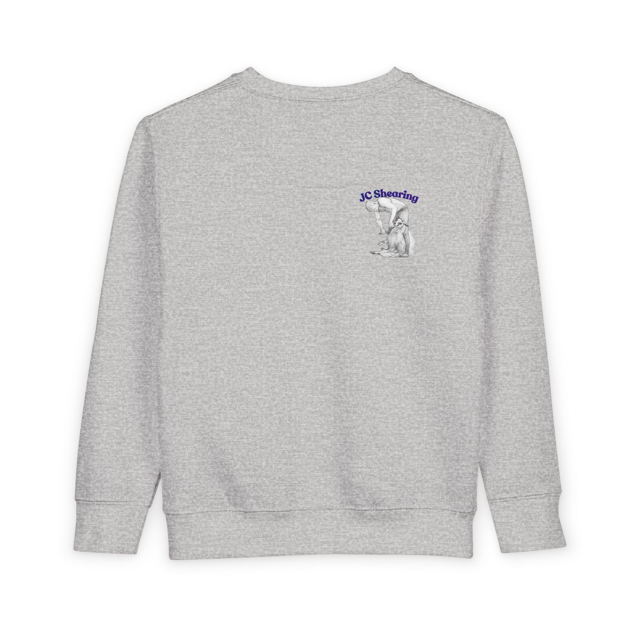 Say Hi to Perky Toddler Sweatshirt — Cute Sheep & Border Collie Kids Pullover