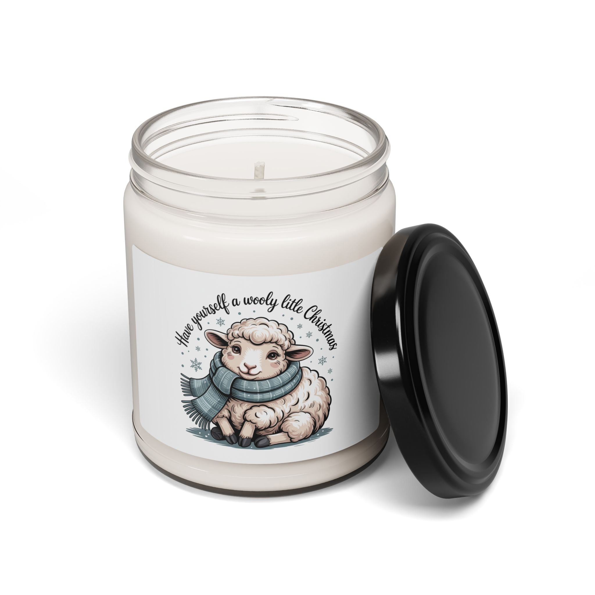 Cozy Capybara Winter Candle, Scented Soy 9oz | Cozy Animal Merch