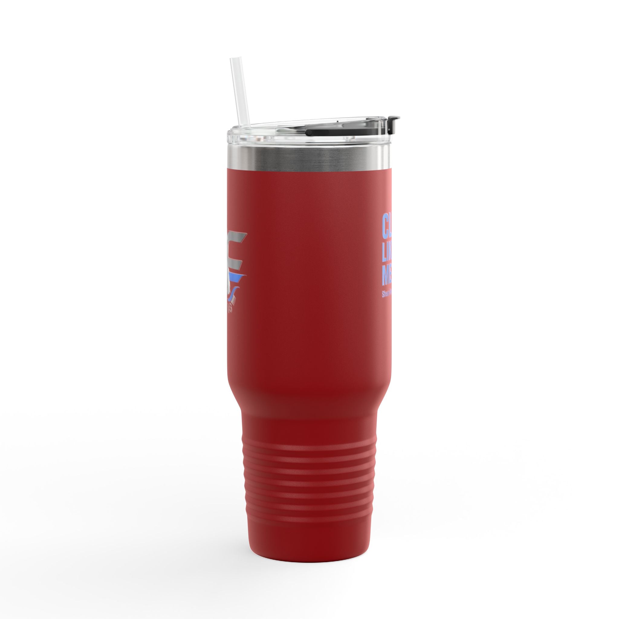 40oz Insulated Travel Mug — "Clip It Like You Mean It" Stainless Steel Tumbler