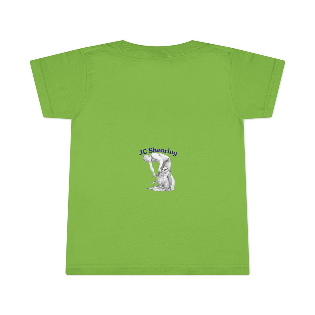 Toddler T-Shirt — "Say Hi to Perky" Cute Pastel Farm Animal Tee