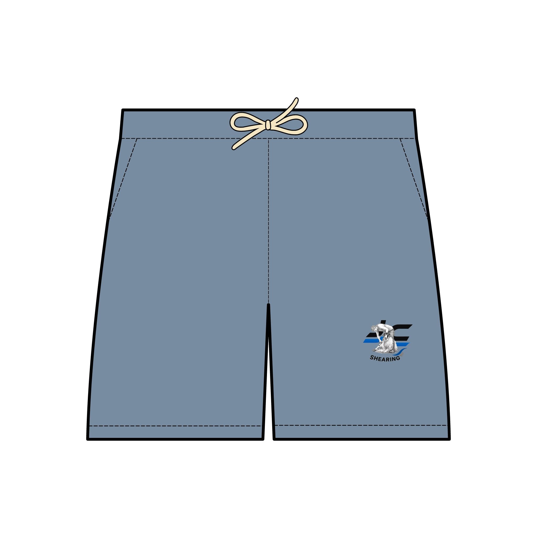 Lightweight Fleece Sweat Shorts — Small 'La Finestra' Embroidered Logo