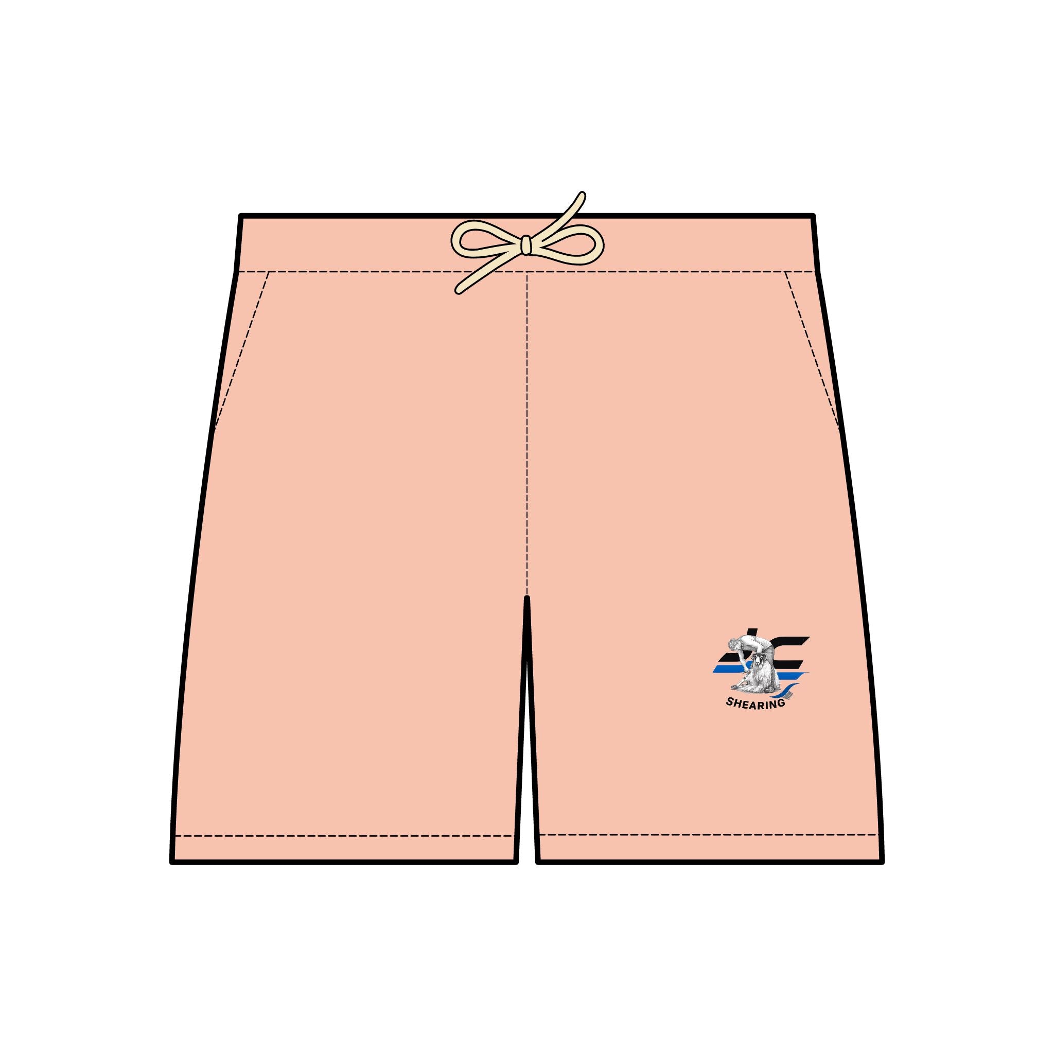 Lightweight Fleece Sweat Shorts — Small 'La Finestra' Embroidered Logo