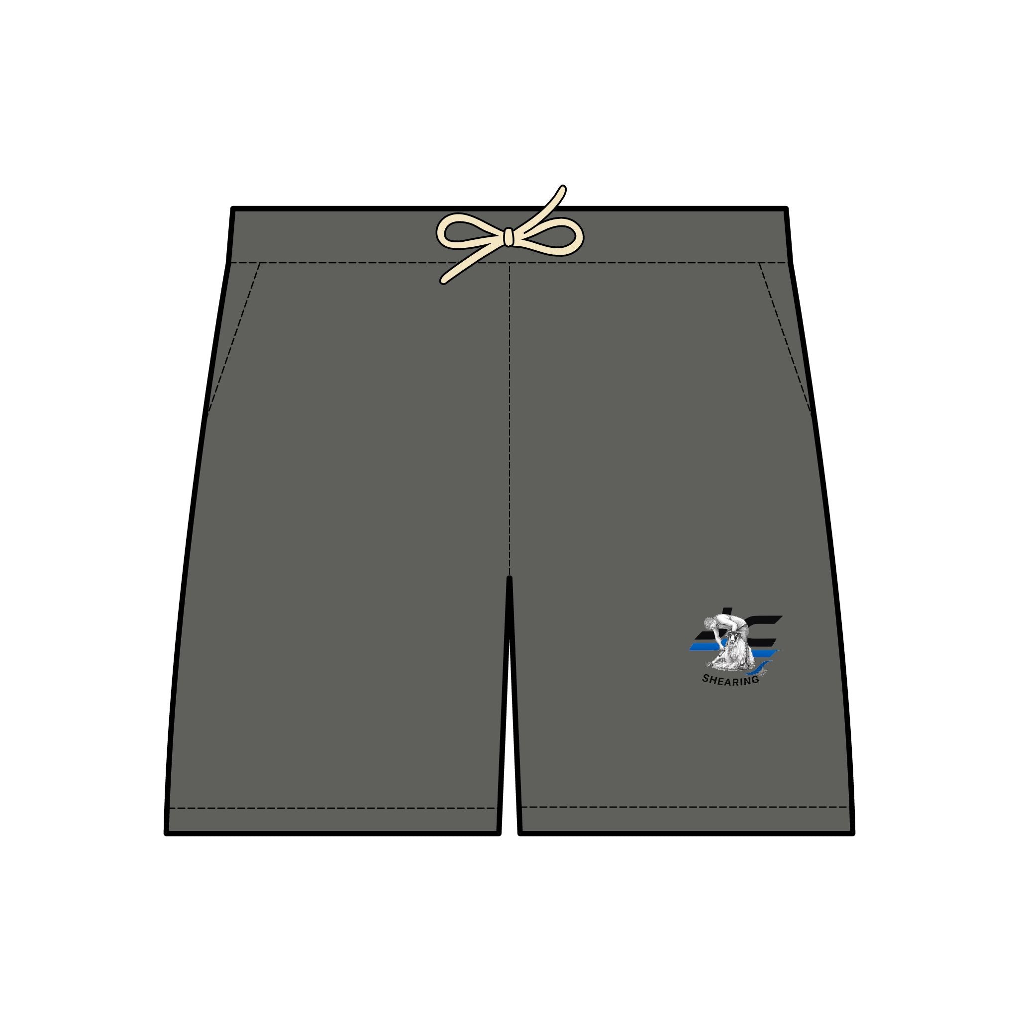 Lightweight Fleece Sweat Shorts — Small 'La Finestra' Embroidered Logo