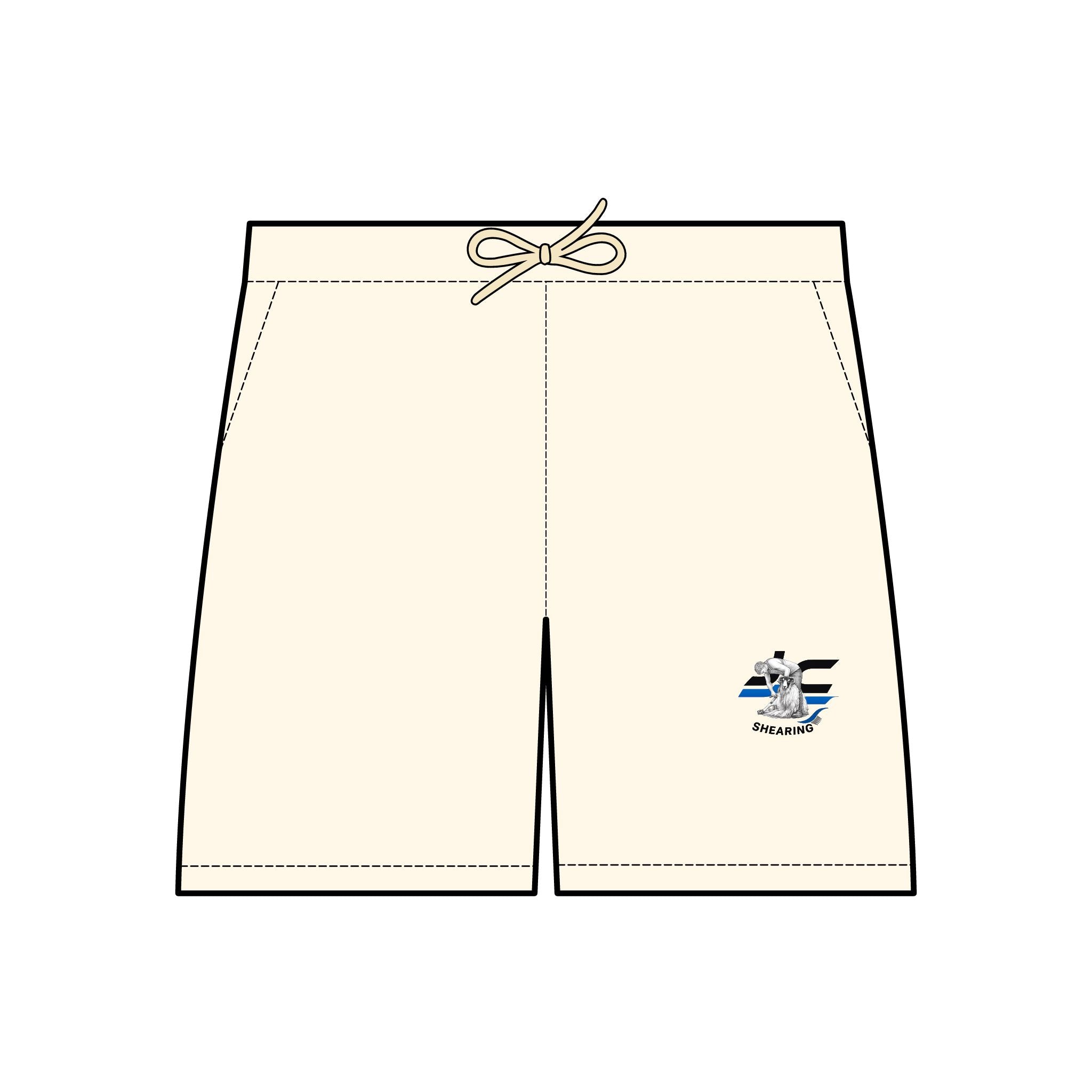 Lightweight Fleece Sweat Shorts — Small 'La Finestra' Embroidered Logo